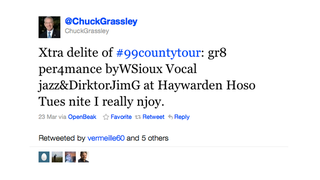 Illustration for article titled Senator Chuck Grassley Is the Worst Twitter User in the United States of America